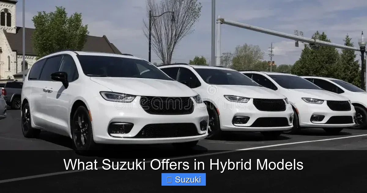 What Suzuki Offers in Hybrid Models