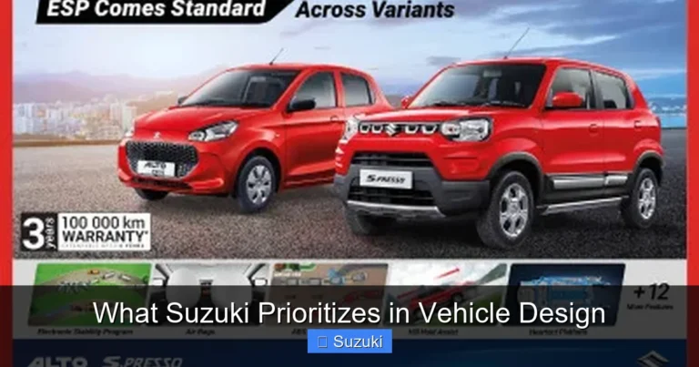 What Suzuki Prioritizes in Vehicle Design