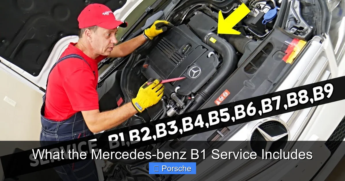 What the Mercedes-benz B1 Service Includes