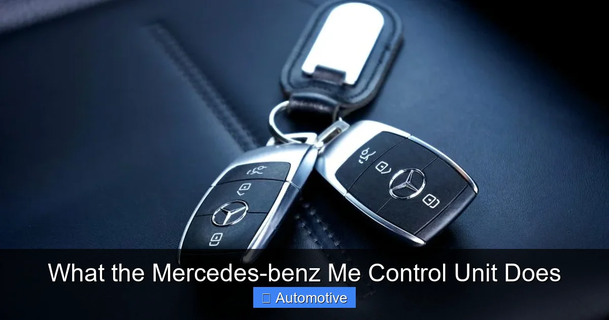 What the Mercedes-benz Me Control Unit Does