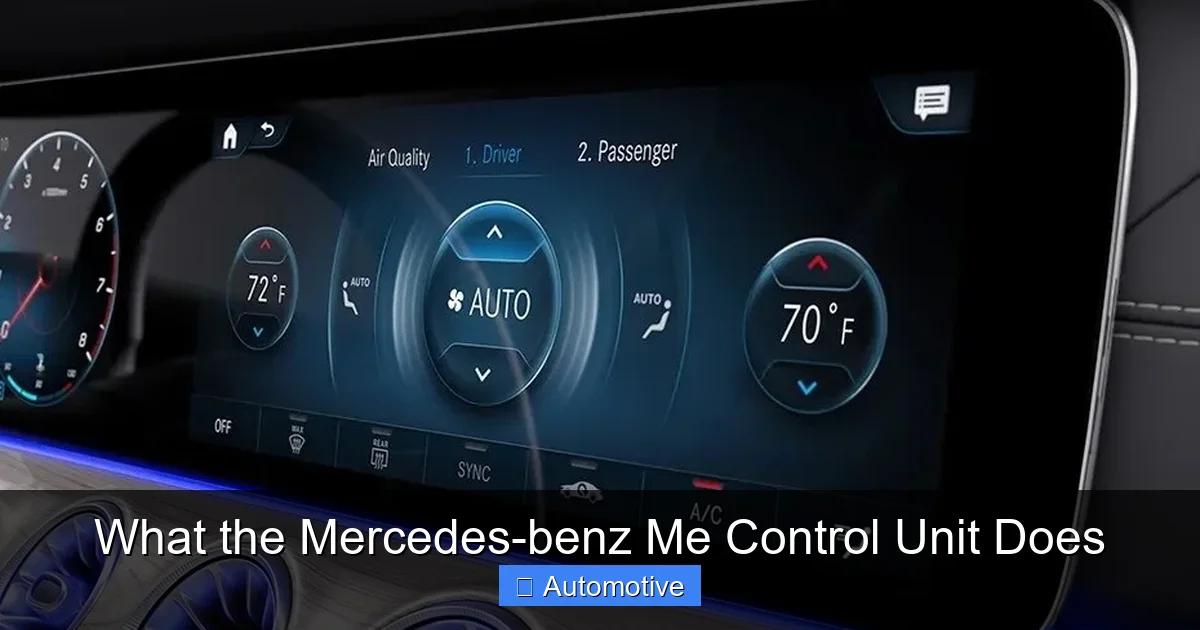 What the Mercedes-benz Me Control Unit Does