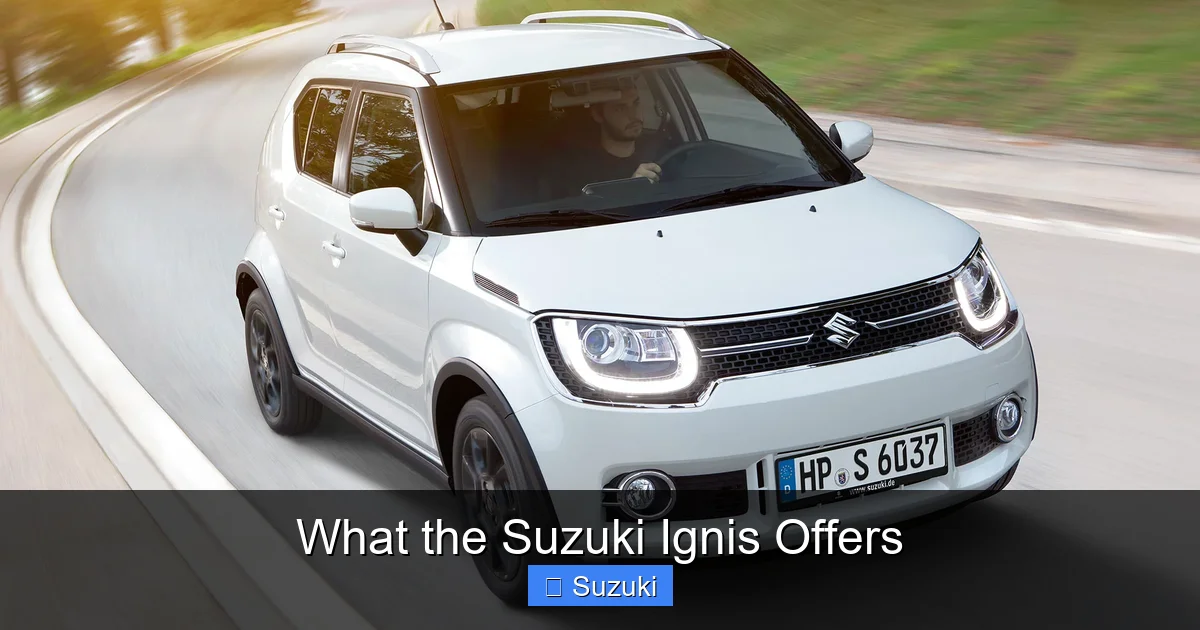 What the Suzuki Ignis Offers