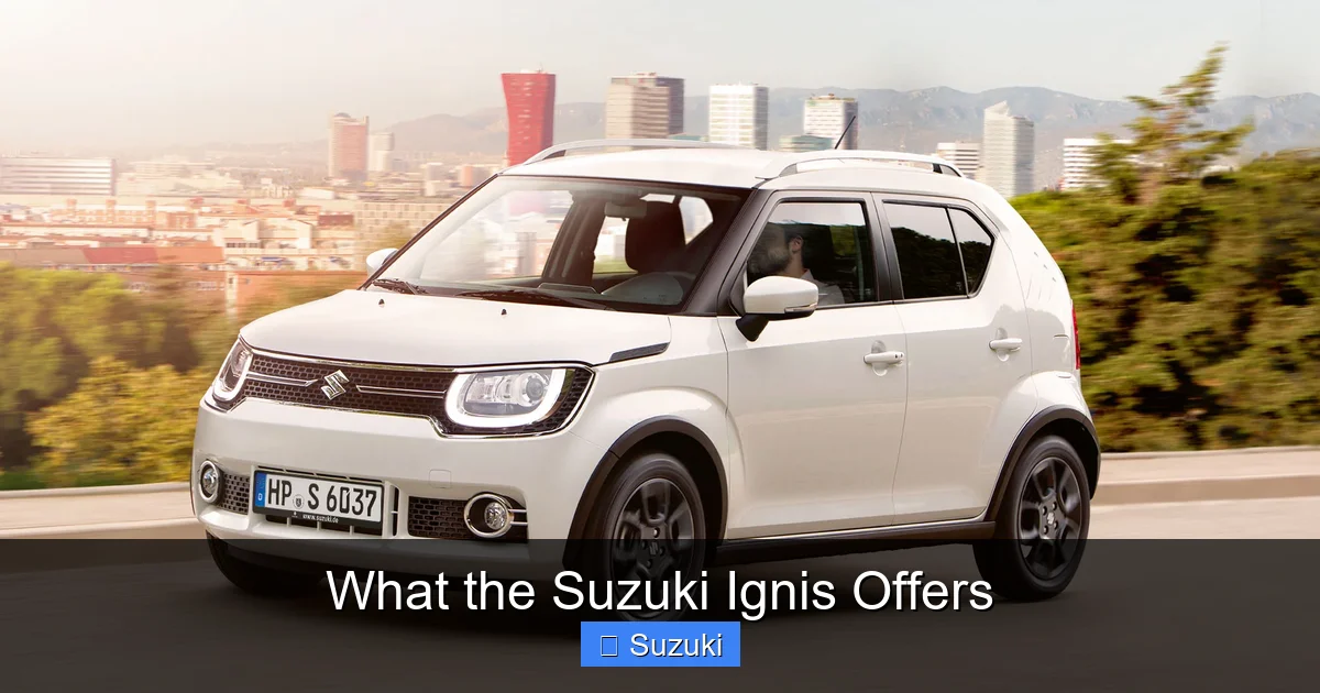 What the Suzuki Ignis Offers