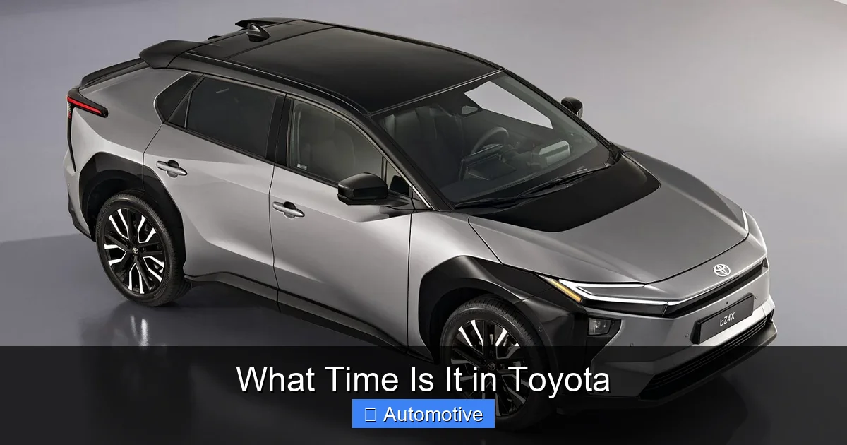 What Time Is It in Toyota