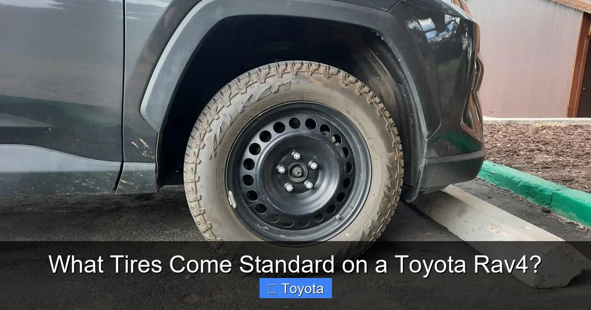What Tires Come Standard on a Toyota Rav4?