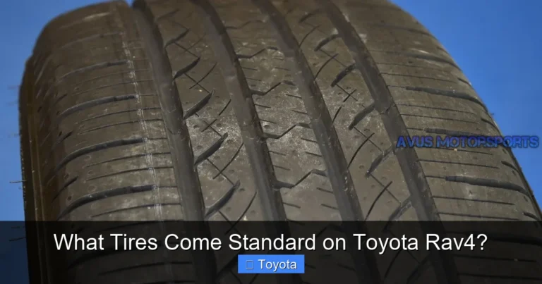 What Tires Come Standard on Toyota Rav4?