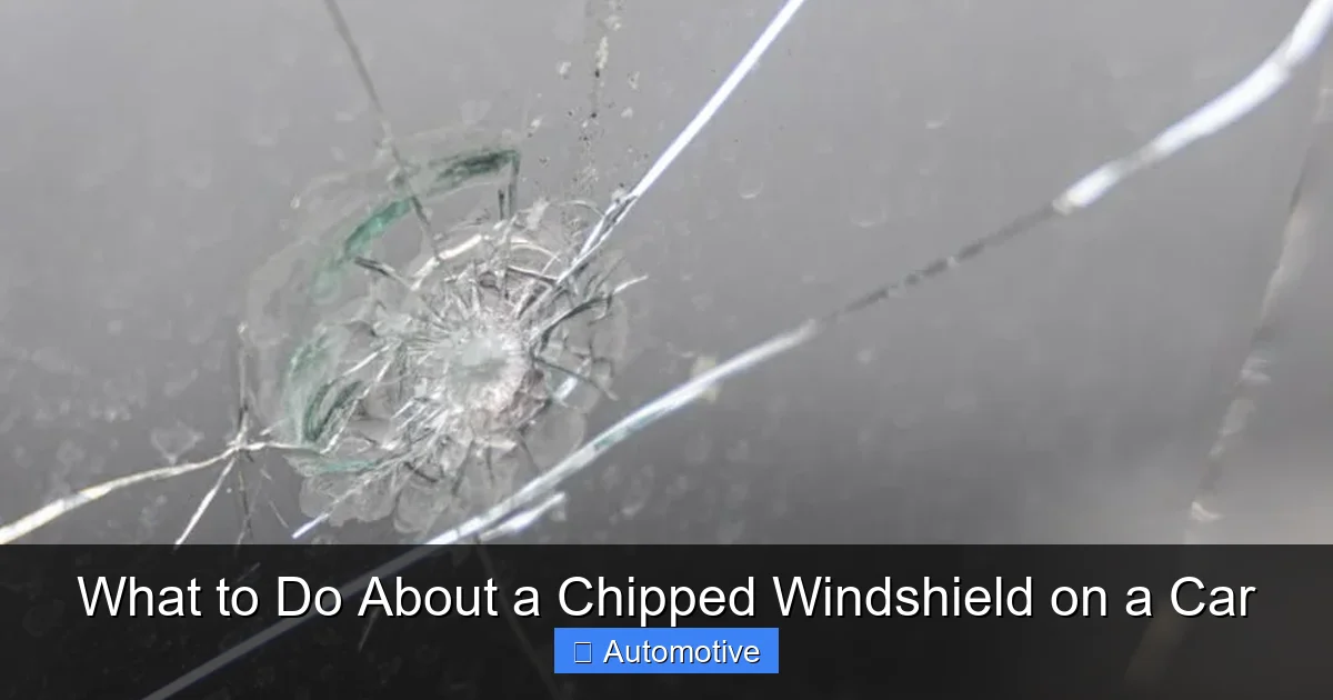 What to Do About a Chipped Windshield on a Car
