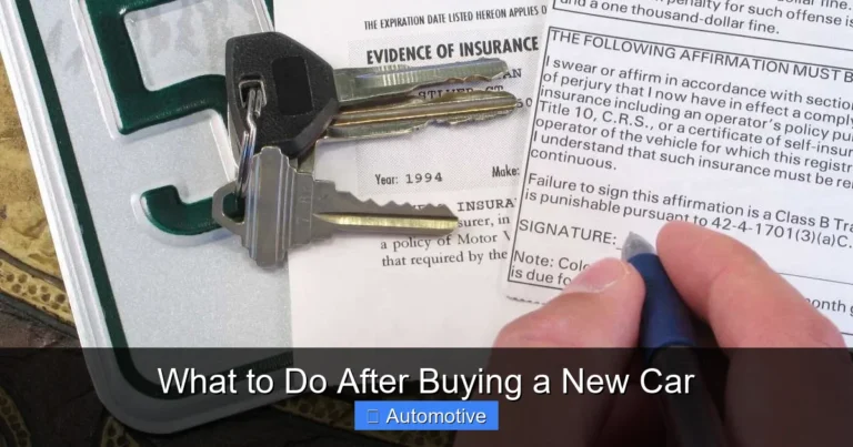 What to Do After Buying a New Car