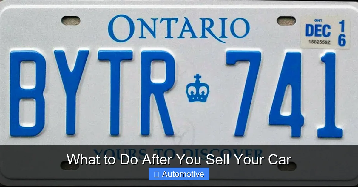 What to Do After You Sell Your Car