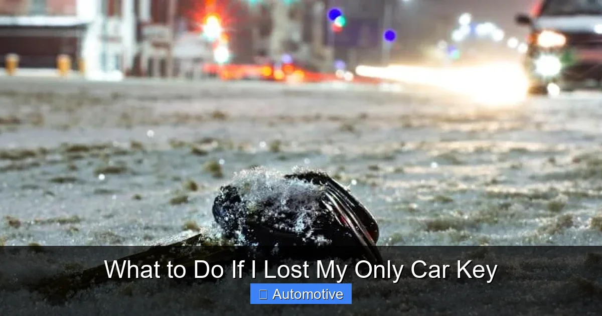 What to Do If I Lost My Only Car Key