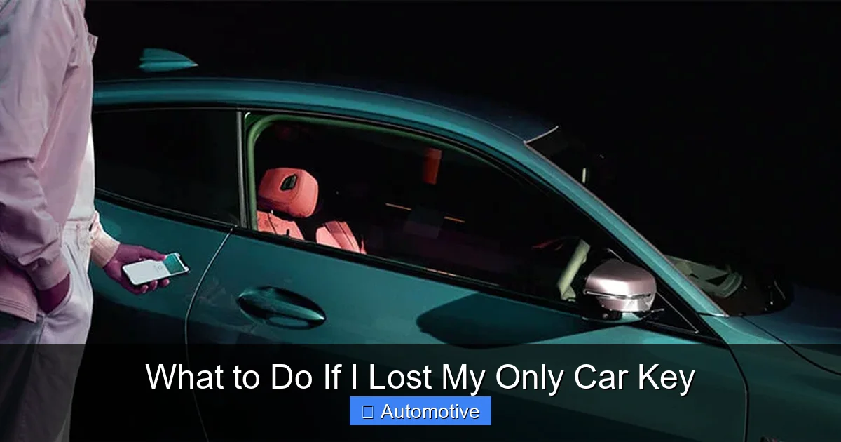 What to Do If I Lost My Only Car Key