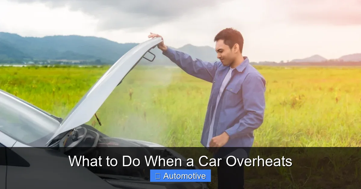 What to Do When a Car Overheats