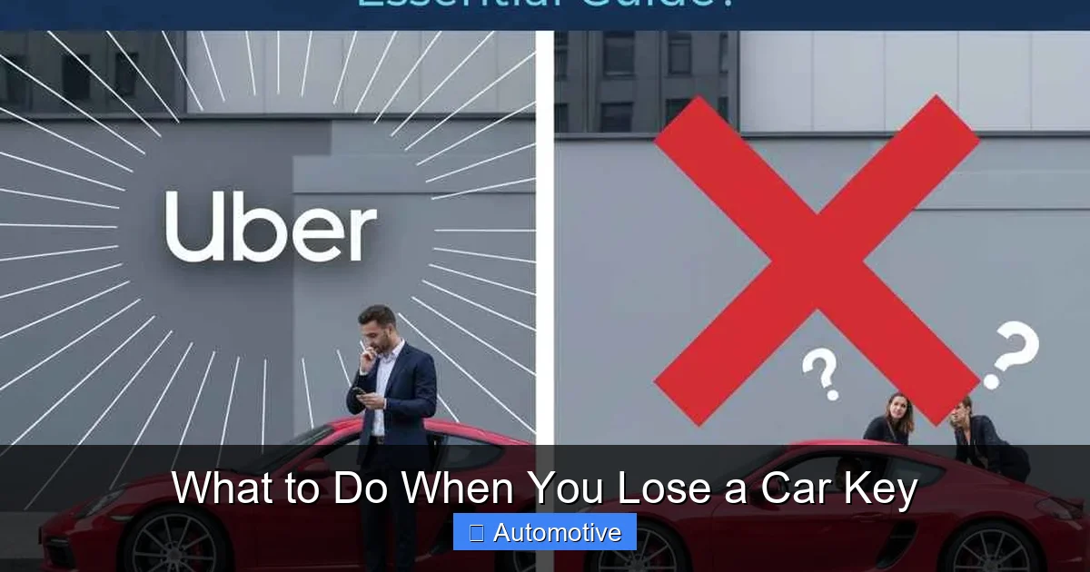 What to Do When You Lose a Car Key