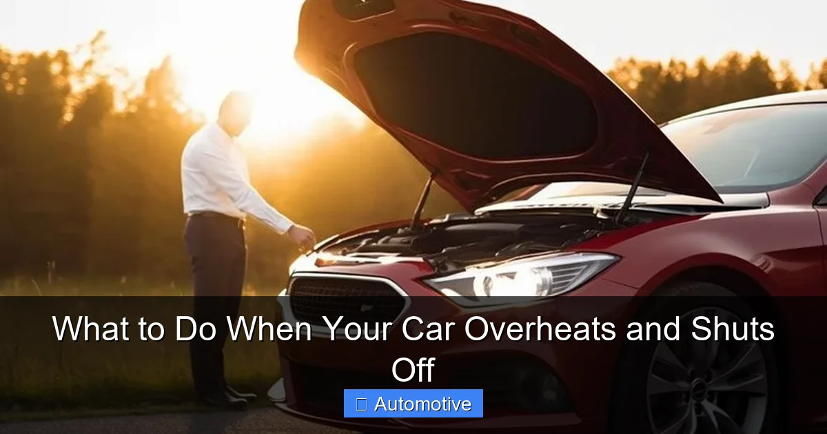 What to Do When Your Car Overheats and Shuts Off