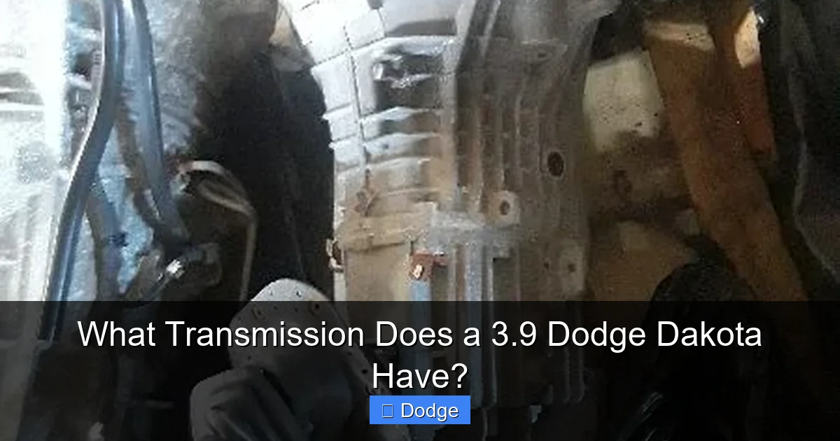 What Transmission Does a 3.9 Dodge Dakota Have?