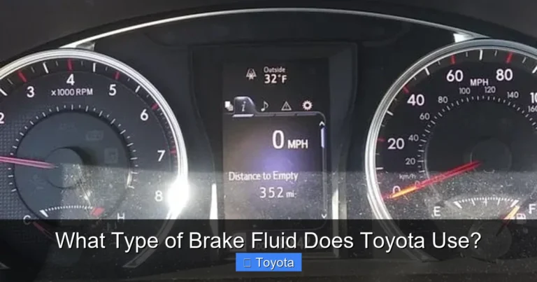 What Type of Brake Fluid Does Toyota Use?