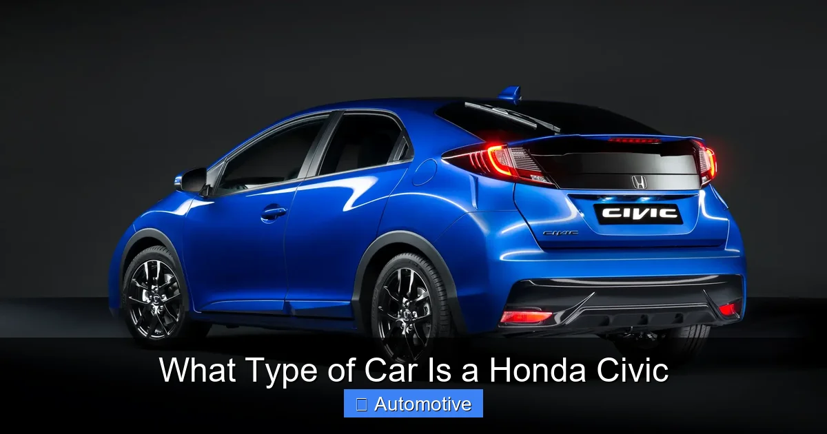What Type of Car Is a Honda Civic