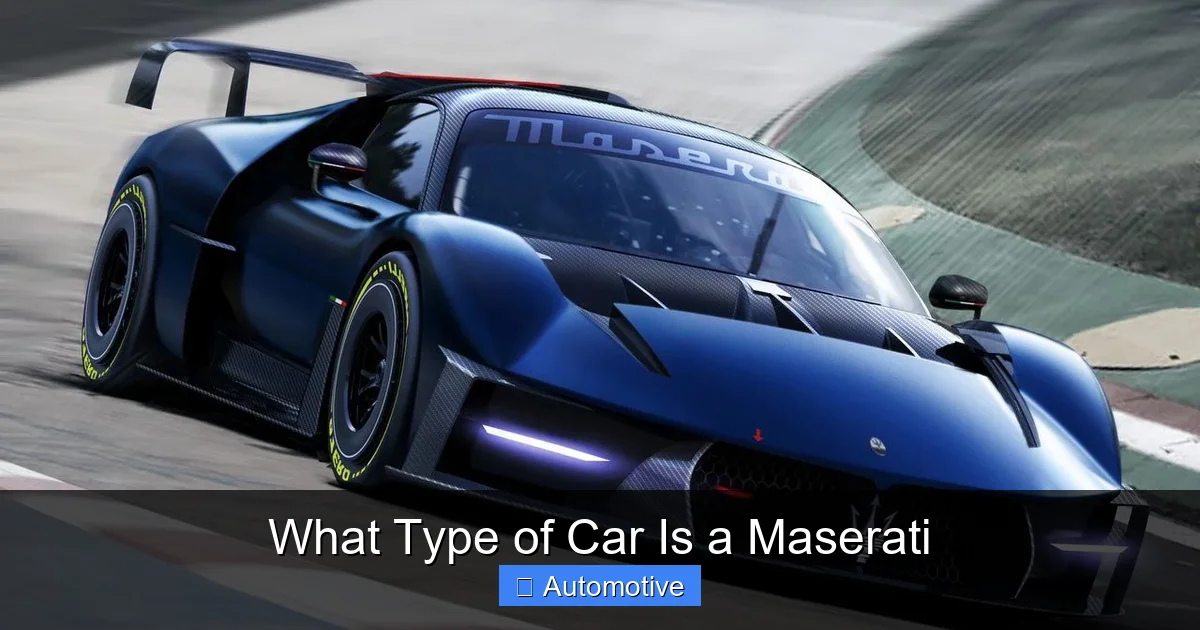 What Type of Car Is a Maserati