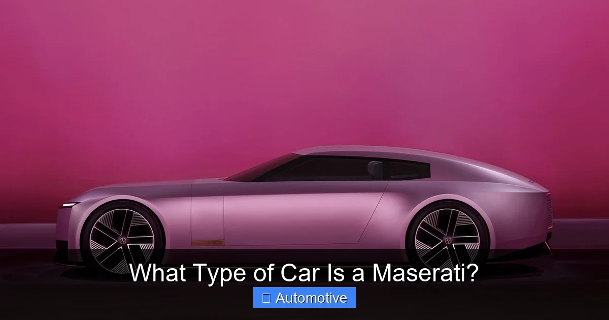 What Type of Car Is a Maserati?