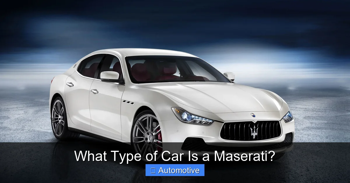What Type of Car Is a Maserati?