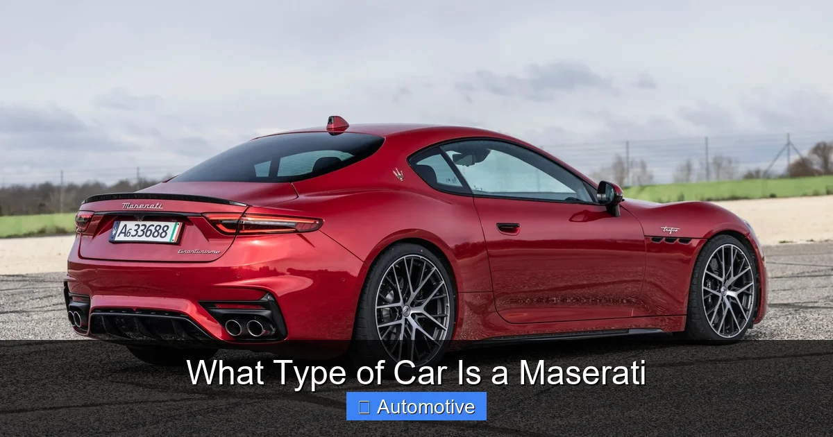 What Type of Car Is a Maserati