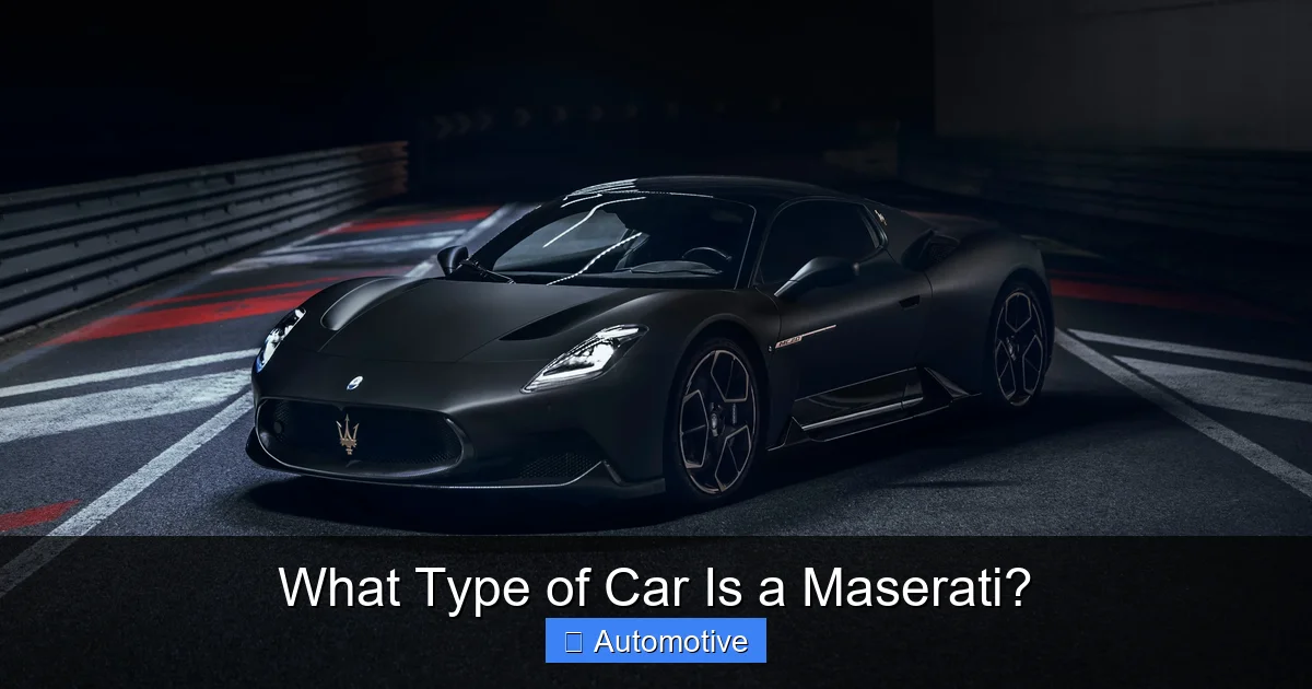 What Type of Car Is a Maserati?