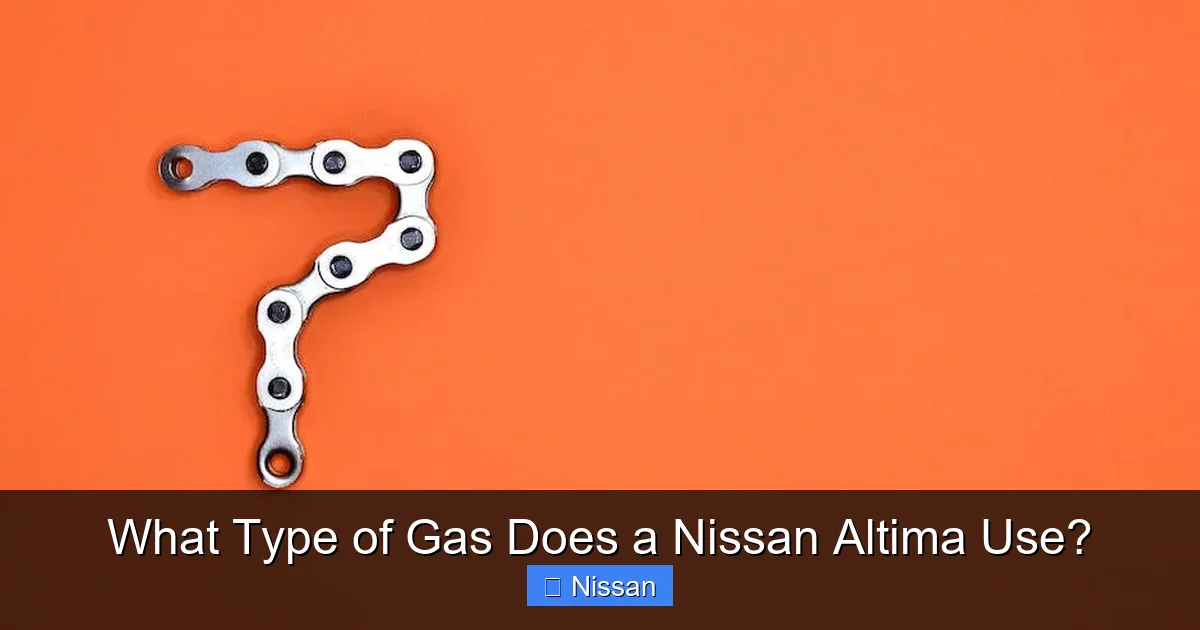 What Type of Gas Does a Nissan Altima Use?