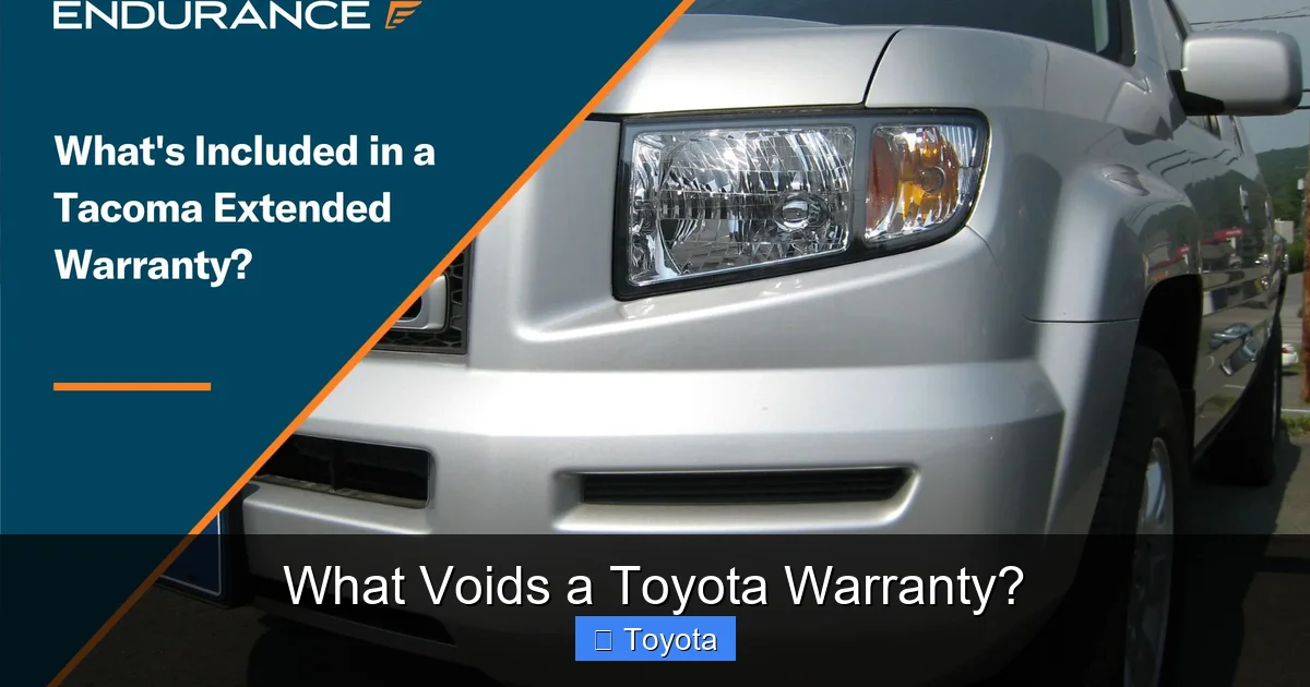 What Voids Toyota Warrantynull