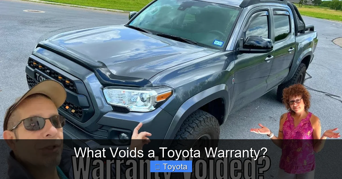What Voids a Toyota Warranty?