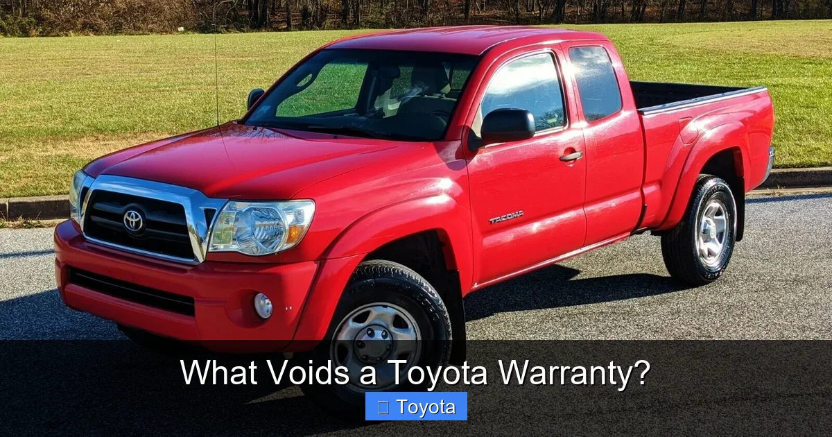 What Voids a Toyota Warranty?