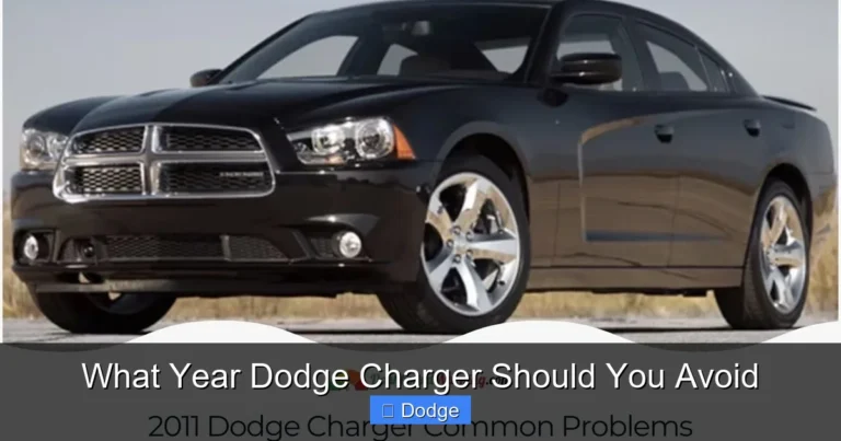 What Year Dodge Charger Should You Avoid