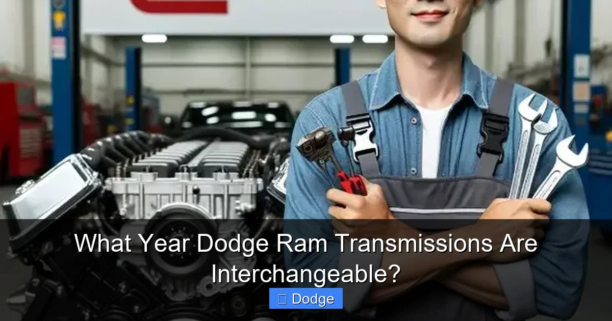 What Year Dodge Ram Transmissions Are Interchangeable?