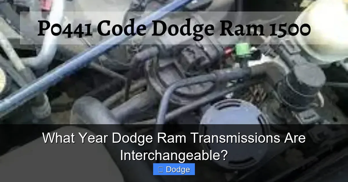 What Year Dodge Ram Transmissions Are Interchangeable?