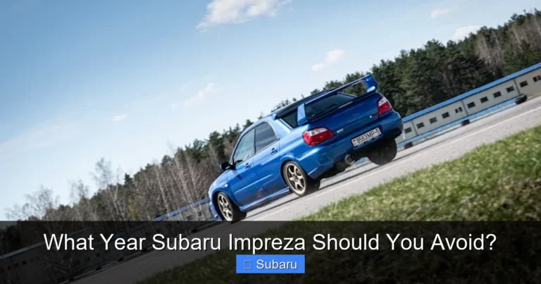 What Year Subaru Impreza Should You Avoid?