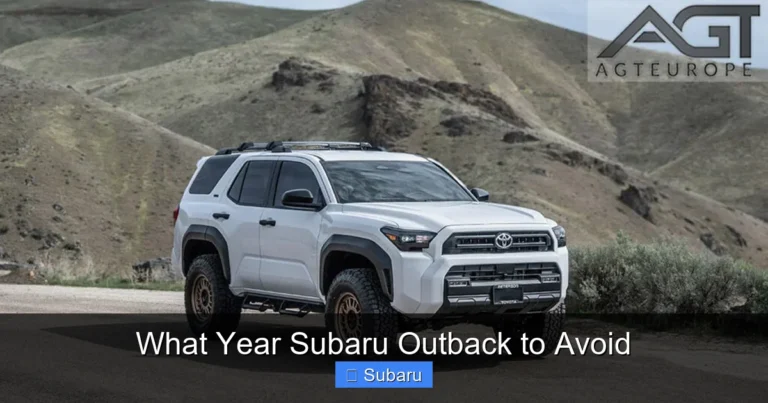 What Year Subaru Outback to Avoid