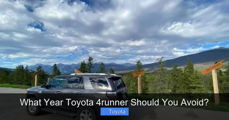 What Year Toyota 4runner Should You Avoid?