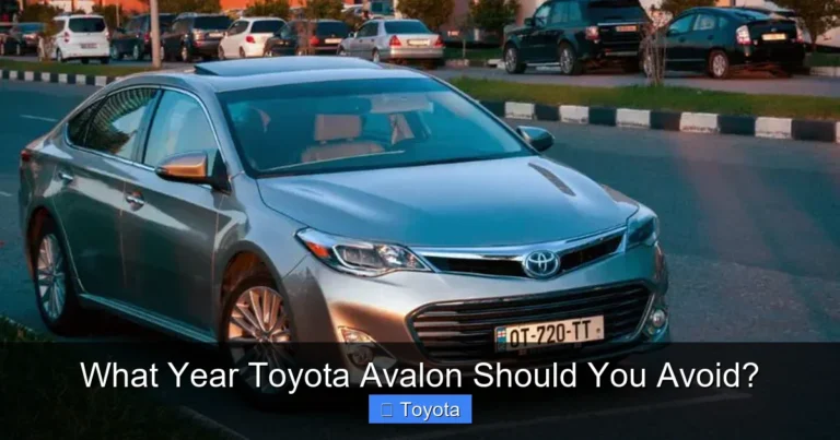 What Year Toyota Avalon Should You Avoid?