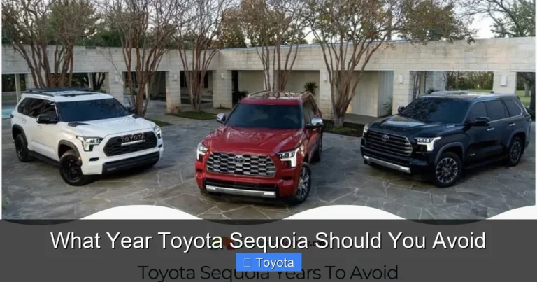 What Year Toyota Sequoia Should You Avoid