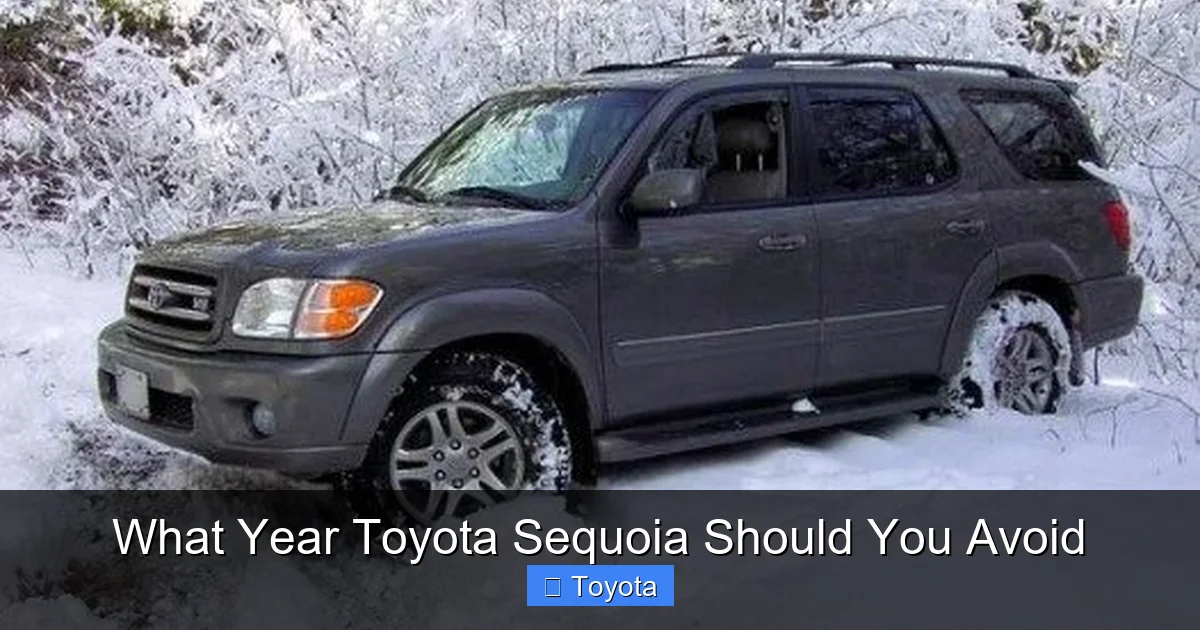 What Year Toyota Sequoia Should You Avoid