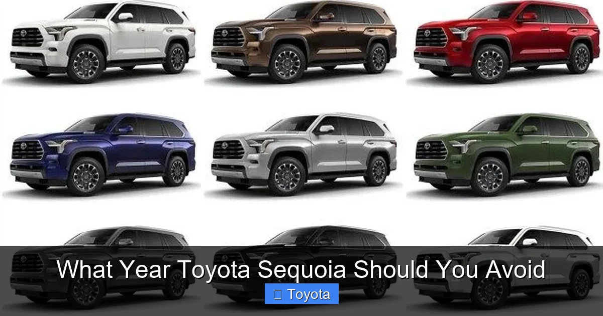 What Year Toyota Sequoia Should You Avoid