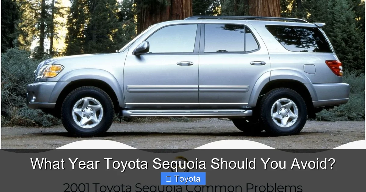 What Year Toyota Sequoia Should You Avoid?