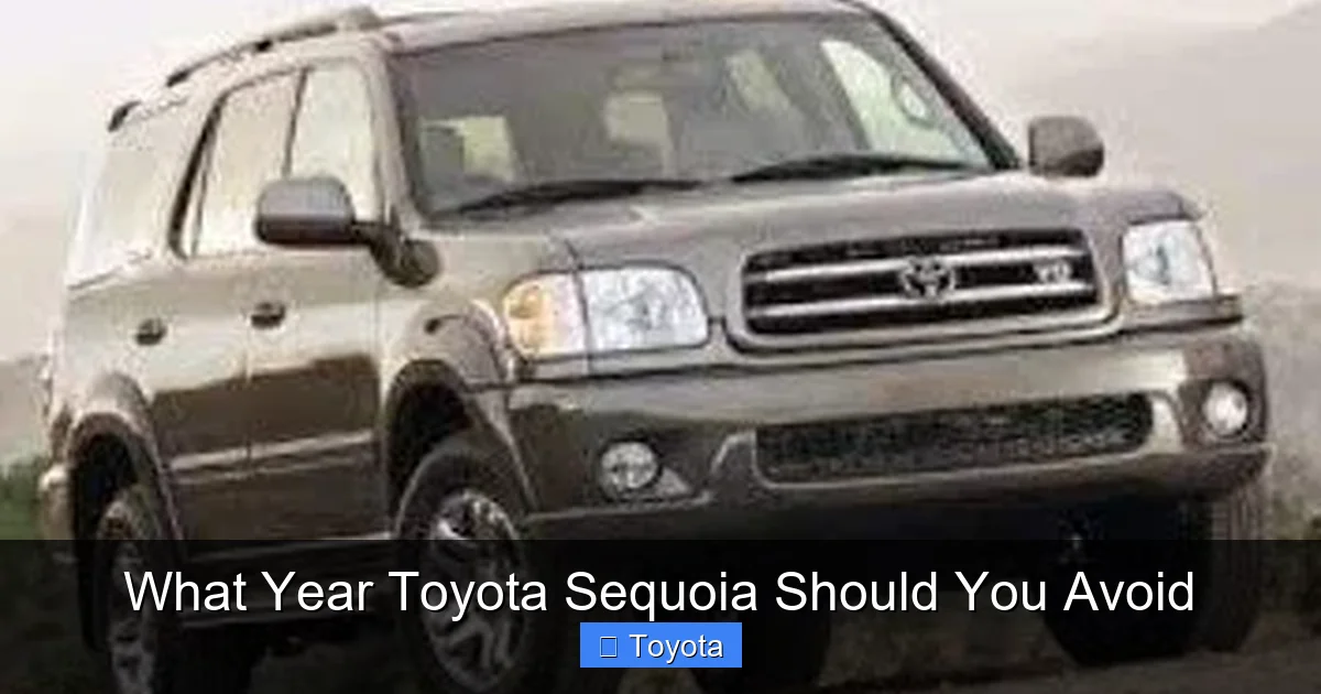 What Year Toyota Sequoia Should You Avoid