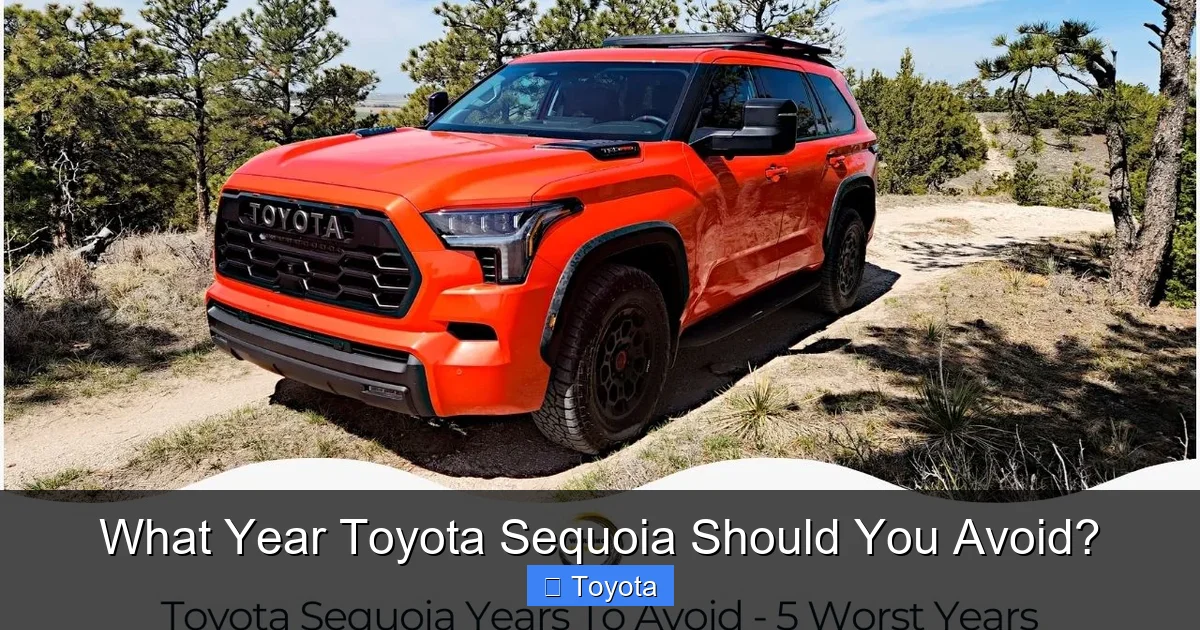 What Year Toyota Sequoia Should You Avoid?