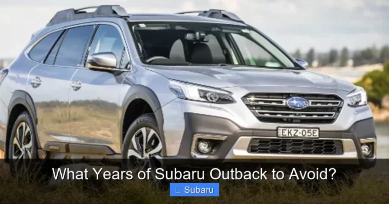 What Years of Subaru Outback to Avoid?
