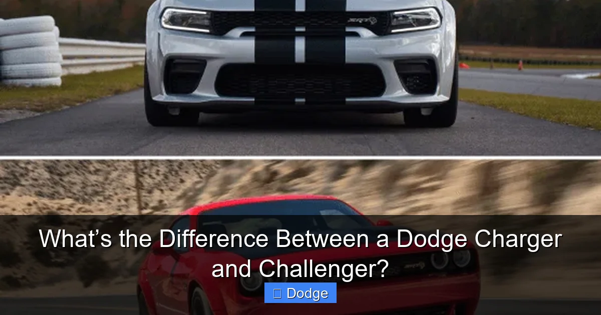 What’s the Difference Between a Dodge Charger and Challenger?