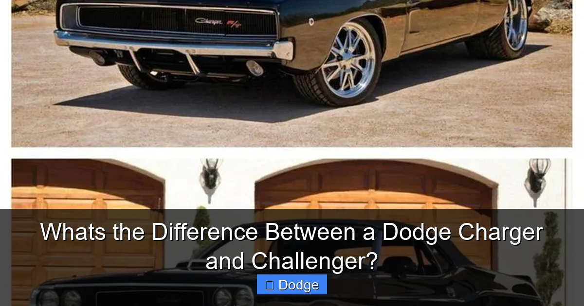 Whats the Difference Between a Dodge Charger and Challenger?