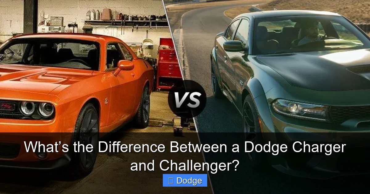 What’s the Difference Between a Dodge Charger and Challenger?