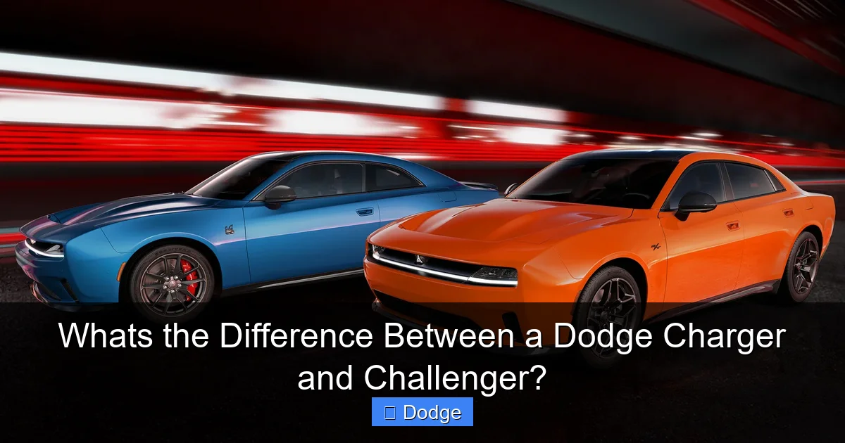 Whats the Difference Between a Dodge Charger and Challenger?