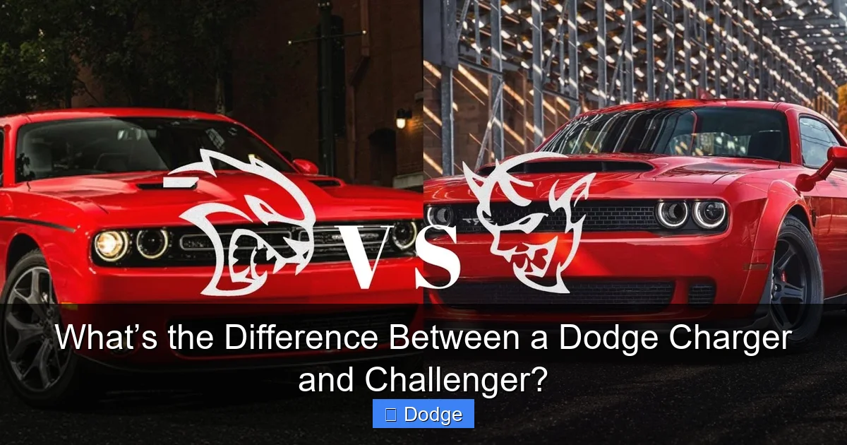 What’s the Difference Between a Dodge Charger and Challenger?