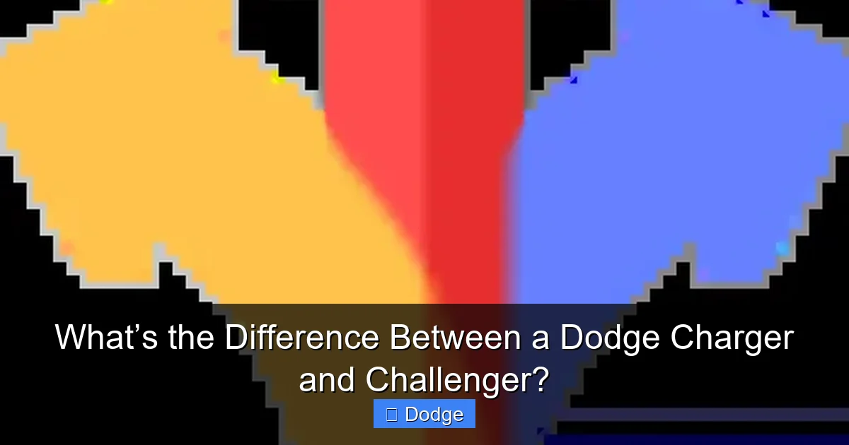 What’s the Difference Between a Dodge Charger and Challenger?